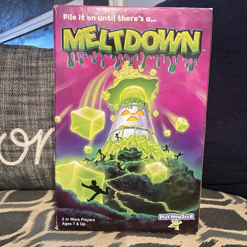- NEW Board Game Monster Meltdown Game Pile It On Until Theres A Meltdown *
